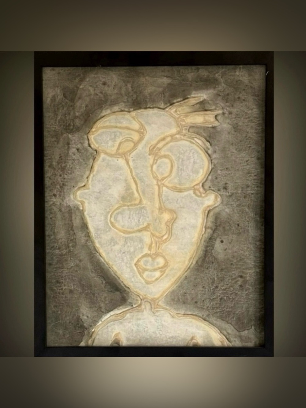 SALE! Original Modern Fine Art DAN SAYLES Painting Signed ABSTRACT PORTRAITURE